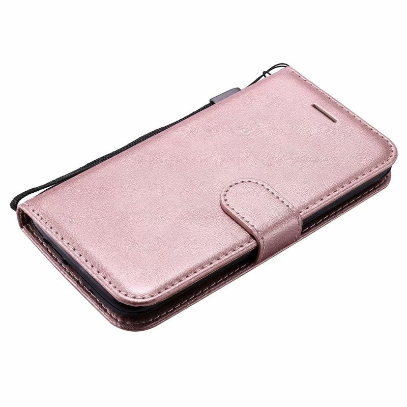 For LG K7 Case Flip Cover Wallet Pure Color PU Leather Mobile Phone Bags With Card slot For LG K8