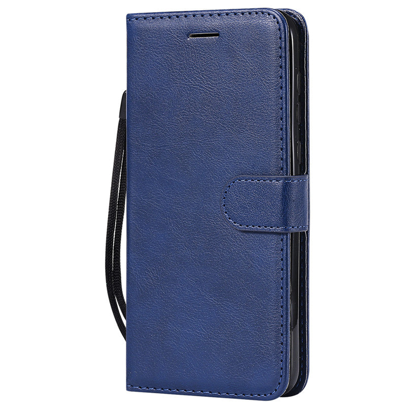 For Motorola Moto one power P30 note Case Flip Cover Stand Wallet Pure Color PU Leather Mobile Phone Bags With Card slot