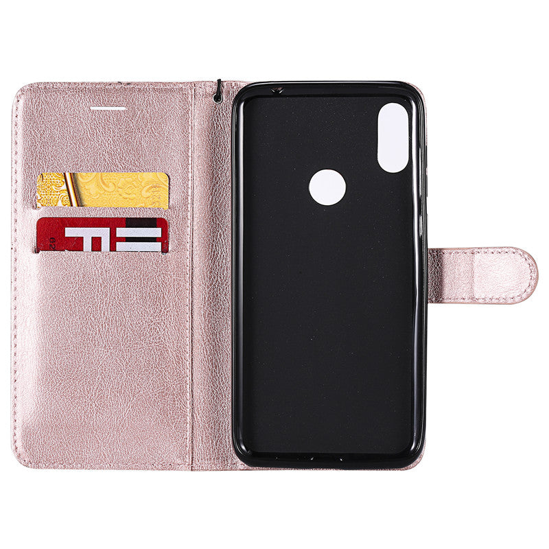 For Motorola Moto one power P30 note Case Flip Cover Stand Wallet Pure Color PU Leather Mobile Phone Bags With Card slot