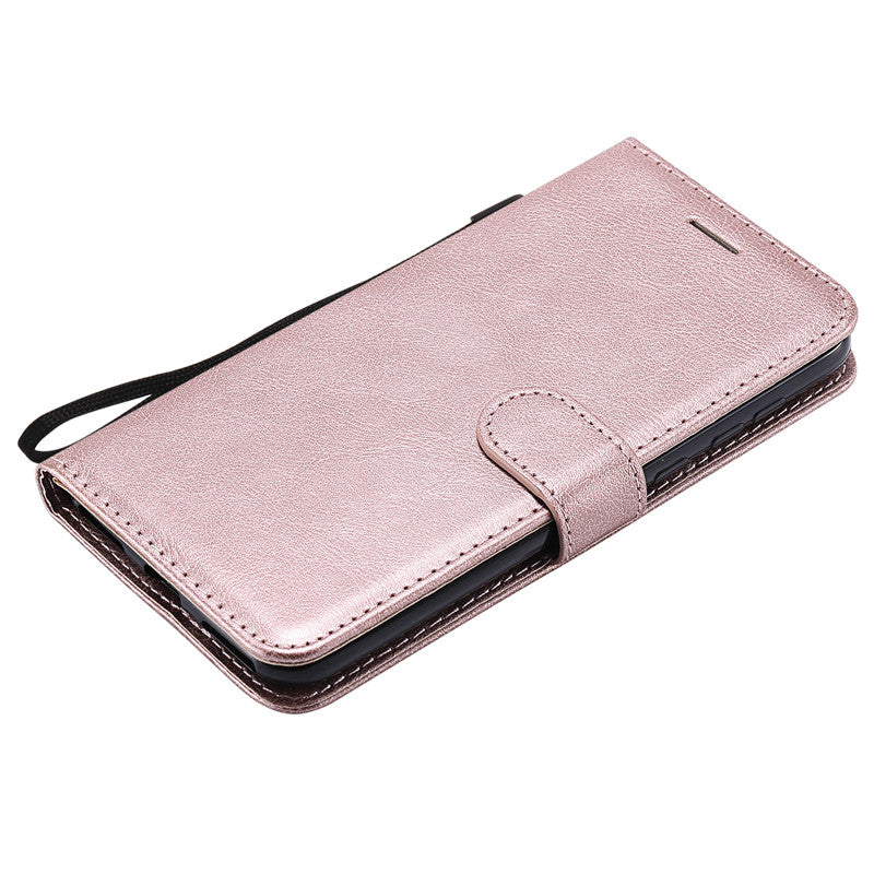 For Motorola Moto one power P30 note Case Flip Cover Stand Wallet Pure Color PU Leather Mobile Phone Bags With Card slot