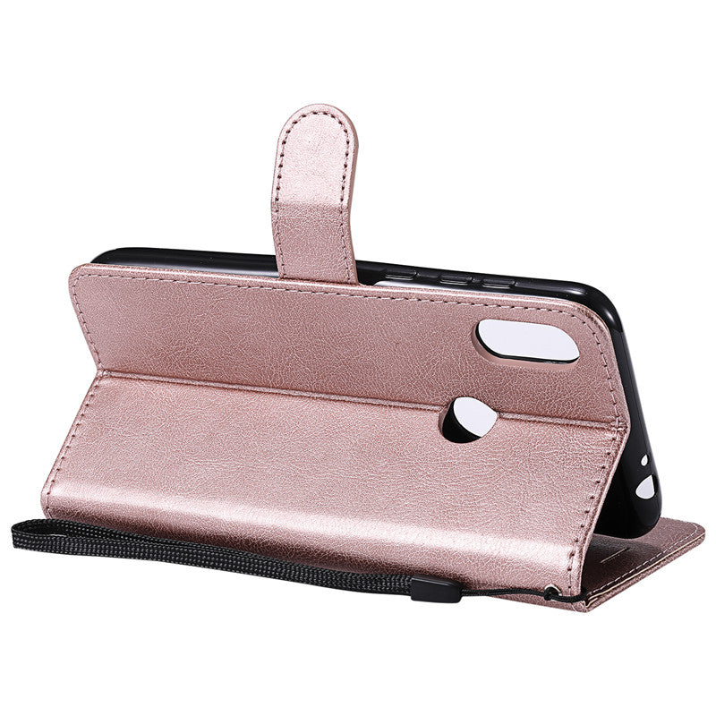 For Motorola Moto one power P30 note Case Flip Cover Stand Wallet Pure Color PU Leather Mobile Phone Bags With Card slot