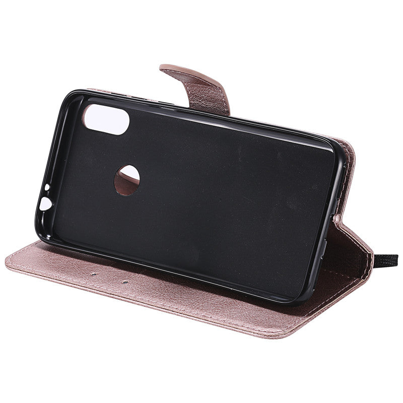 For Motorola Moto one power P30 note Case Flip Cover Stand Wallet Pure Color PU Leather Mobile Phone Bags With Card slot