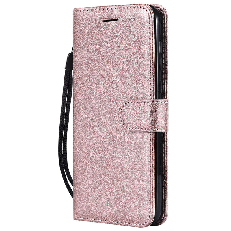 For Motorola Moto one power P30 note Case Flip Cover Stand Wallet Pure Color PU Leather Mobile Phone Bags With Card slot