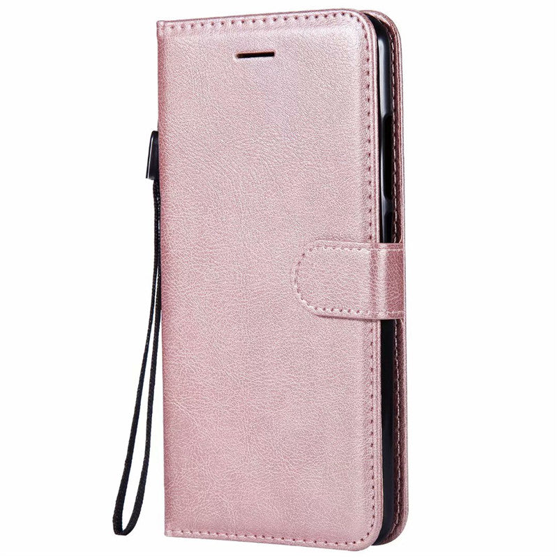 Wallet Case For Xiaomi Mi 6X 2018 Flip Cover Pure Color PU Leather Mobile Phone Bags With Card slot