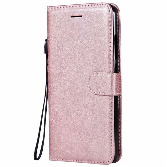 Wallet Case For Xiaomi Mi 6X 2018 Flip Cover Pure Color PU Leather Mobile Phone Bags With Card slot