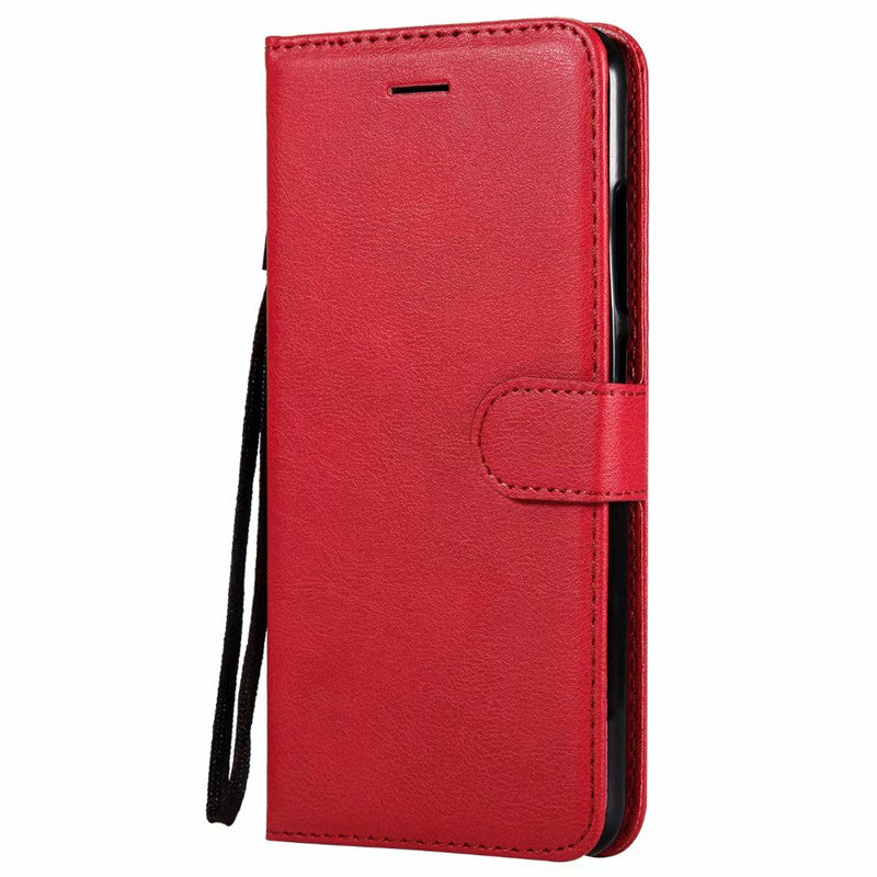 Wallet Case For Xiaomi Mi 6X 2018 Flip Cover Pure Color PU Leather Mobile Phone Bags With Card slot