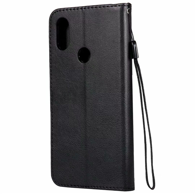 Wallet Case For Xiaomi Mi 6X 2018 Flip Cover Pure Color PU Leather Mobile Phone Bags With Card slot