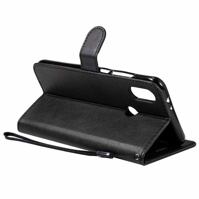 Wallet Case For Xiaomi Mi 6X 2018 Flip Cover Pure Color PU Leather Mobile Phone Bags With Card slot