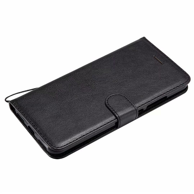 Wallet Case For Xiaomi Mi 6X 2018 Flip Cover Pure Color PU Leather Mobile Phone Bags With Card slot