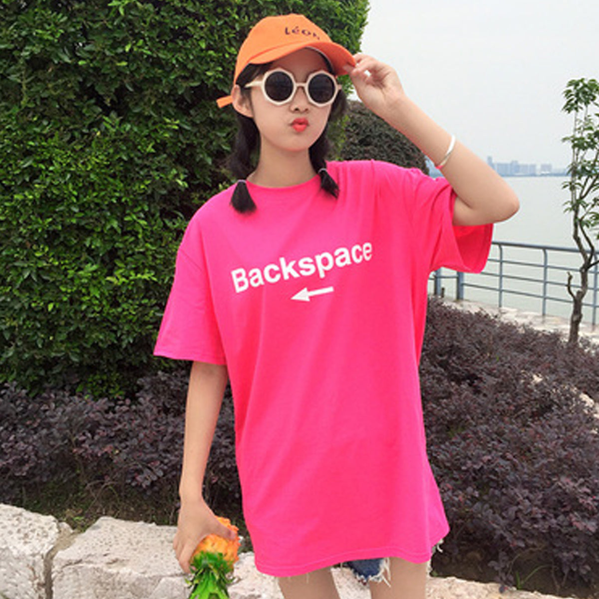 Long, Loose Short Sleeve T-shirt for Girls and Girls in Summer