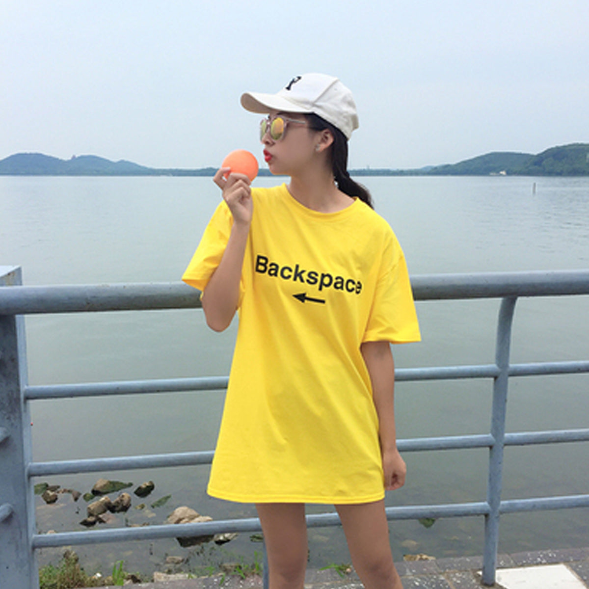 Long, Loose Short Sleeve T-shirt for Girls and Girls in Summer