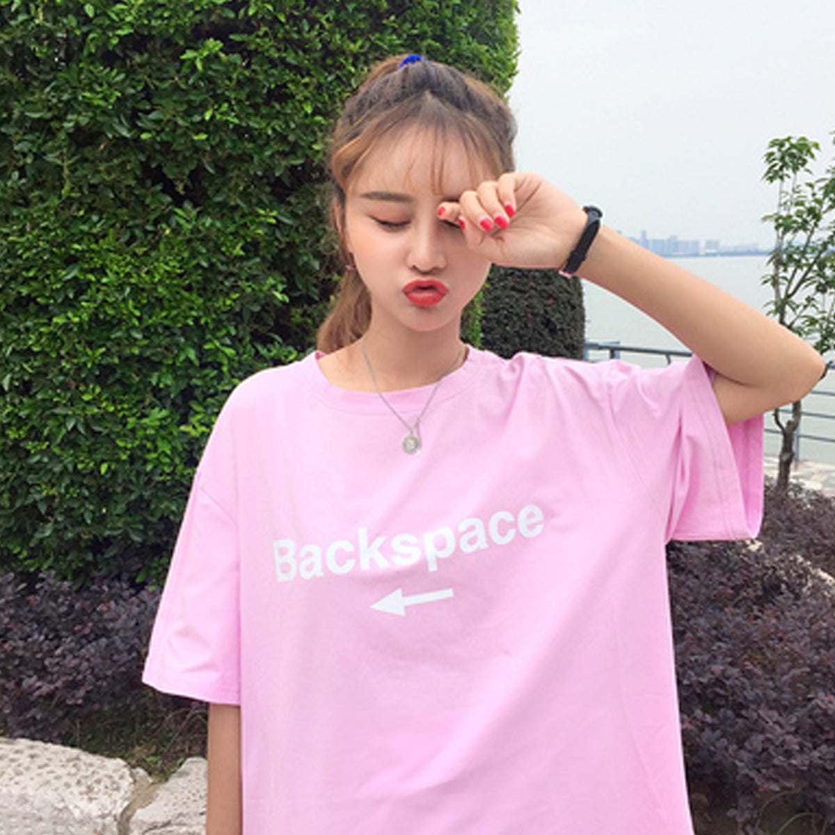 Long, Loose Short Sleeve T-shirt for Girls and Girls in Summer