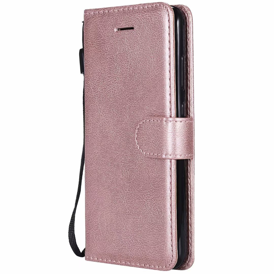 Wallet Case For Huawei P10 Flip Cover Pure Color PU Leather Mobile Phone Bags With Card slot For Huawei P10 Lite