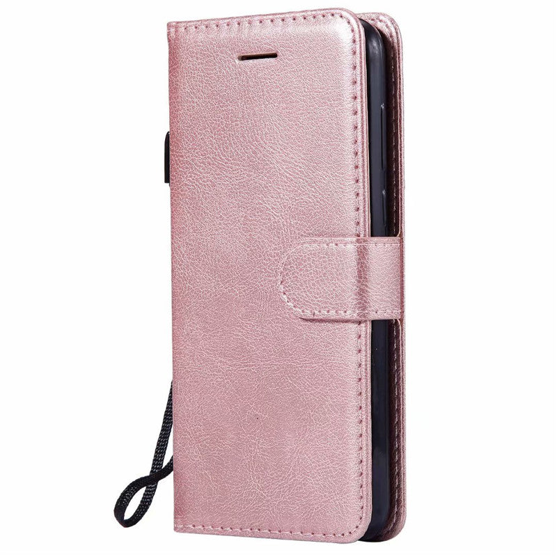 Wallet Case For Huawei Y5 2018 Flip Cover Pure Color PU Leather Mobile Phone Bag With Card slot For Huawei Honor 7A Mini