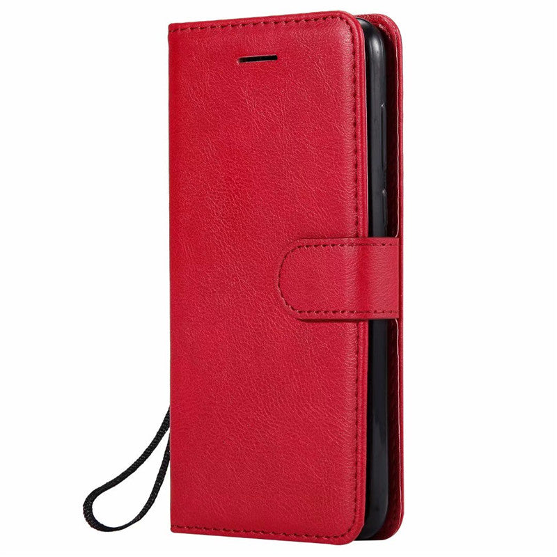 Wallet Case For Huawei Y5 2018 Flip Cover Pure Color PU Leather Mobile Phone Bag With Card slot For Huawei Honor 7A Mini