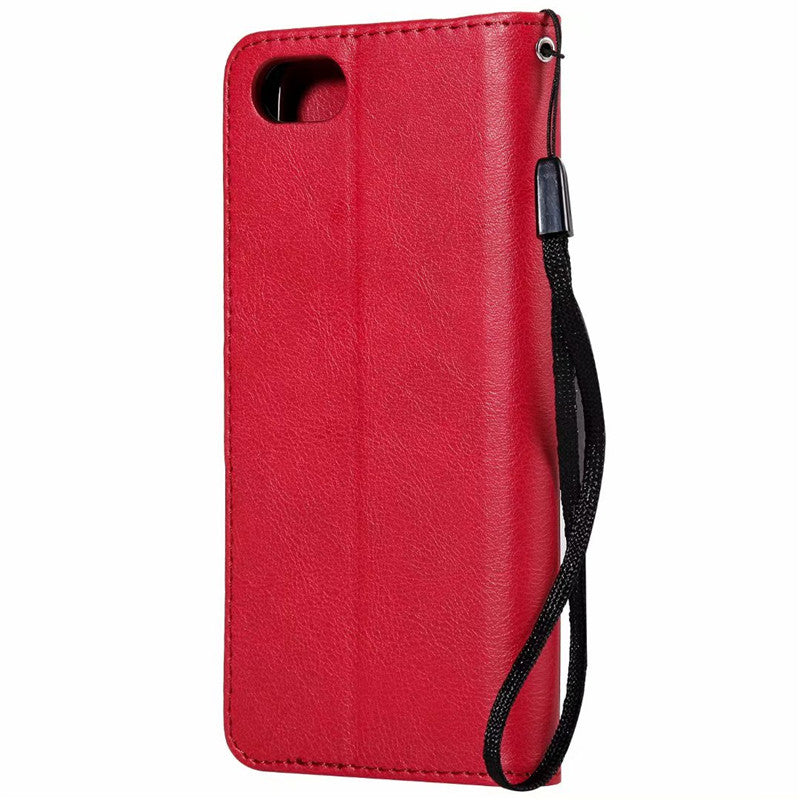 Wallet Case For Huawei Y5 2018 Flip Cover Pure Color PU Leather Mobile Phone Bag With Card slot For Huawei Honor 7A Mini