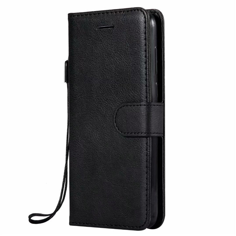 Wallet Case For Huawei Y5 2018 Flip Cover Pure Color PU Leather Mobile Phone Bag With Card slot For Huawei Honor 7A Mini