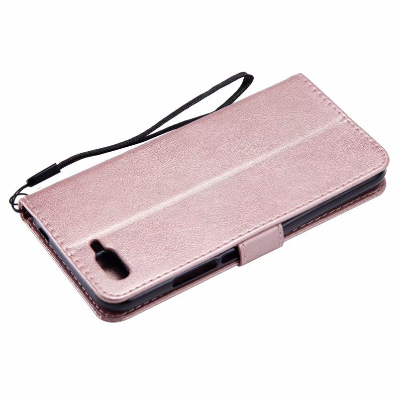 Wallet Case For Huawei Honor 10 Flip Cover Pure Color PU Leather Mobile Phone Bags With Card slot