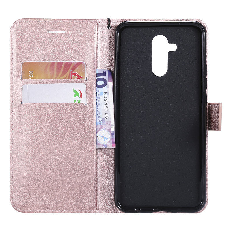 Wallet Case For Huawei Mate 20 Lite Flip Cover Pure Color PU Leather Mobile Phone Bags With Card slot For Huawei Mate 20 X