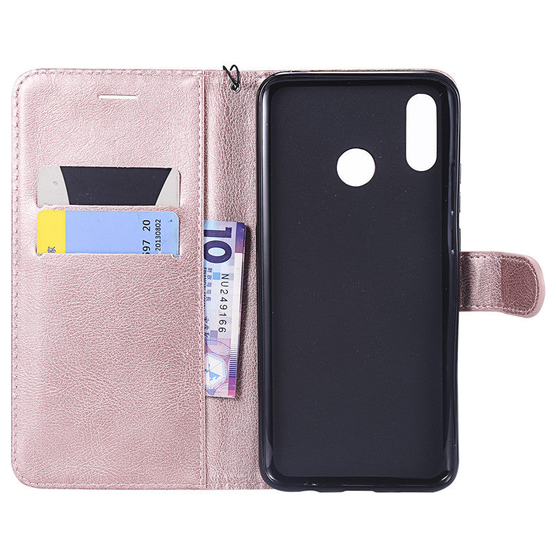 Wallet Case For Huawei NOVA 3 Flip Cover Pure Color PU Leather Mobile Phone Bags With Card slot