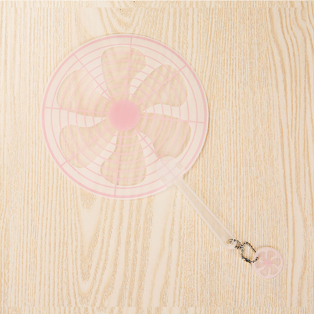 Cute Cartoon Animal Print Student Girls Mini Round Portable Summer Handheld Fan