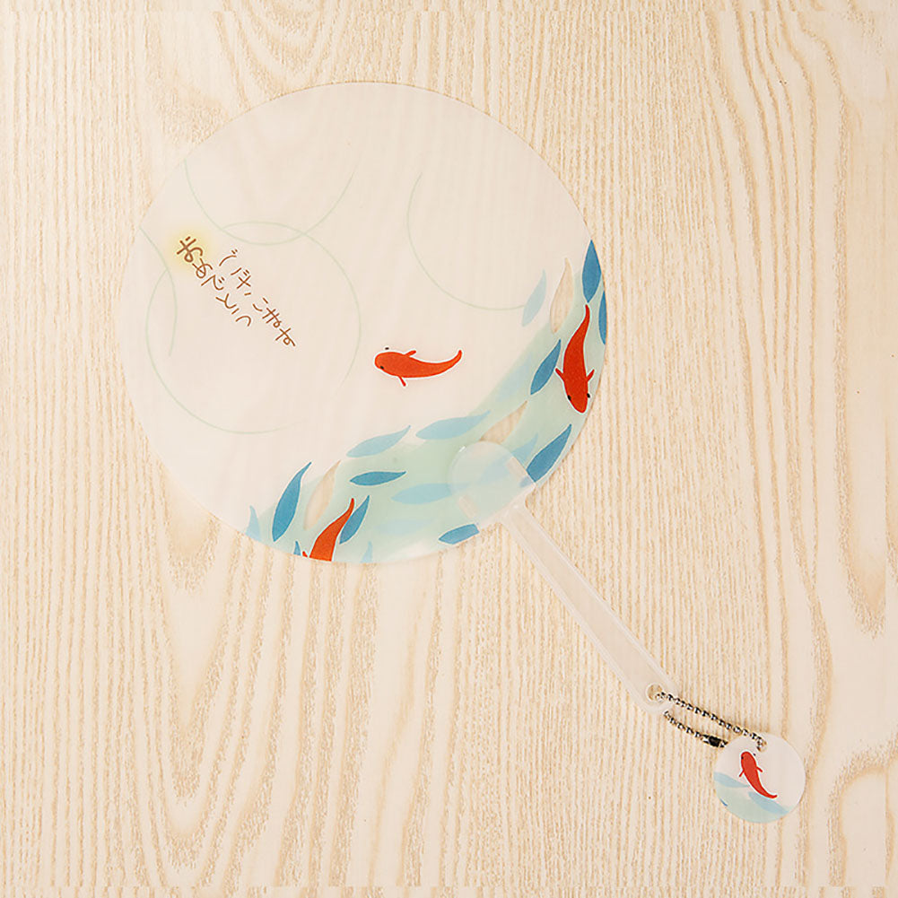 Cute Cartoon Animal Print Student Girls Mini Round Portable Summer Handheld Fan