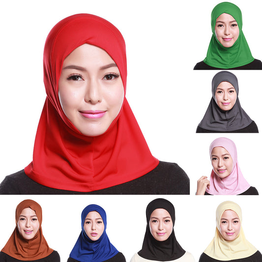 Islamic Muslim Women's Hijab Scarf Solid Color Arab Neck Cover Wrap Headwear