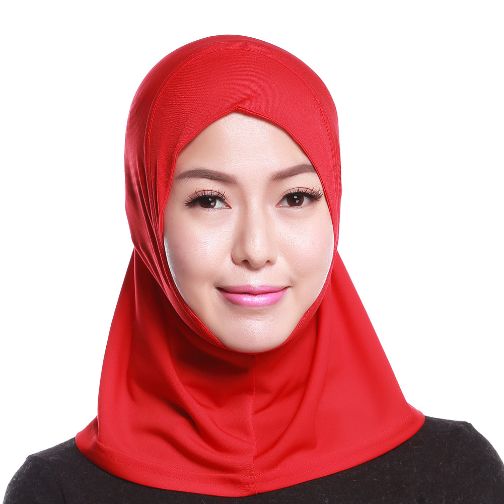 Islamic Muslim Women's Hijab Scarf Solid Color Arab Neck Cover Wrap Headwear