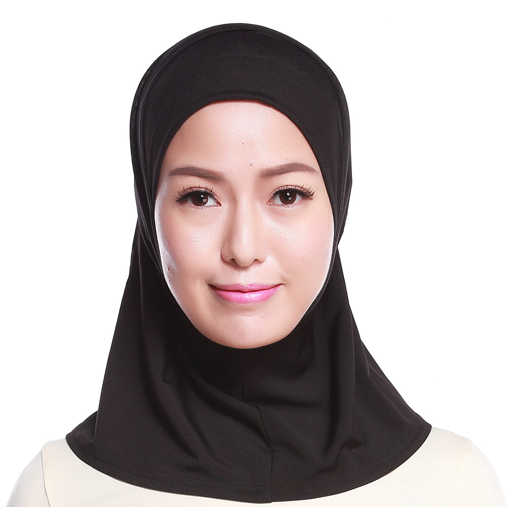 Islamic Muslim Women's Hijab Scarf Solid Color Arab Neck Cover Wrap Headwear