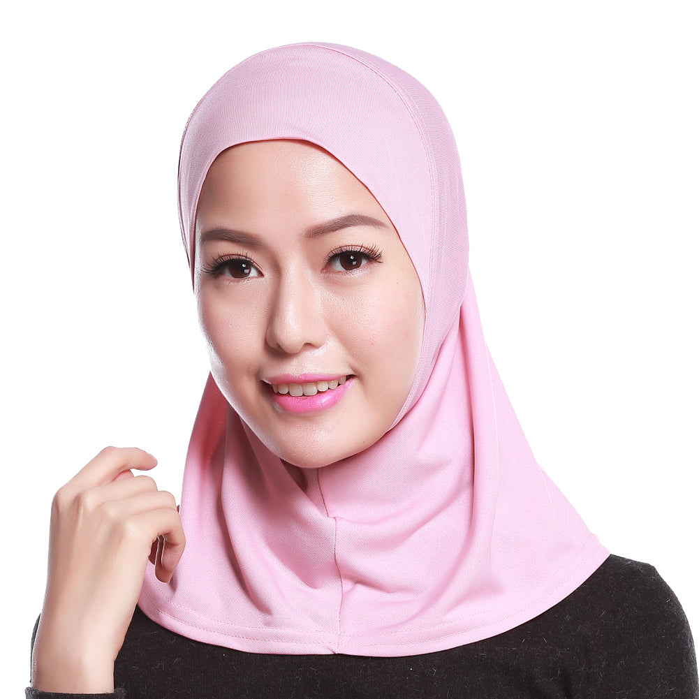 Islamic Muslim Women's Hijab Scarf Solid Color Arab Neck Cover Wrap Headwear