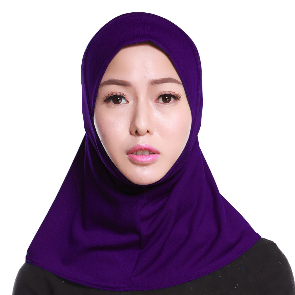 Islamic Muslim Women's Hijab Scarf Solid Color Arab Neck Cover Wrap Headwear