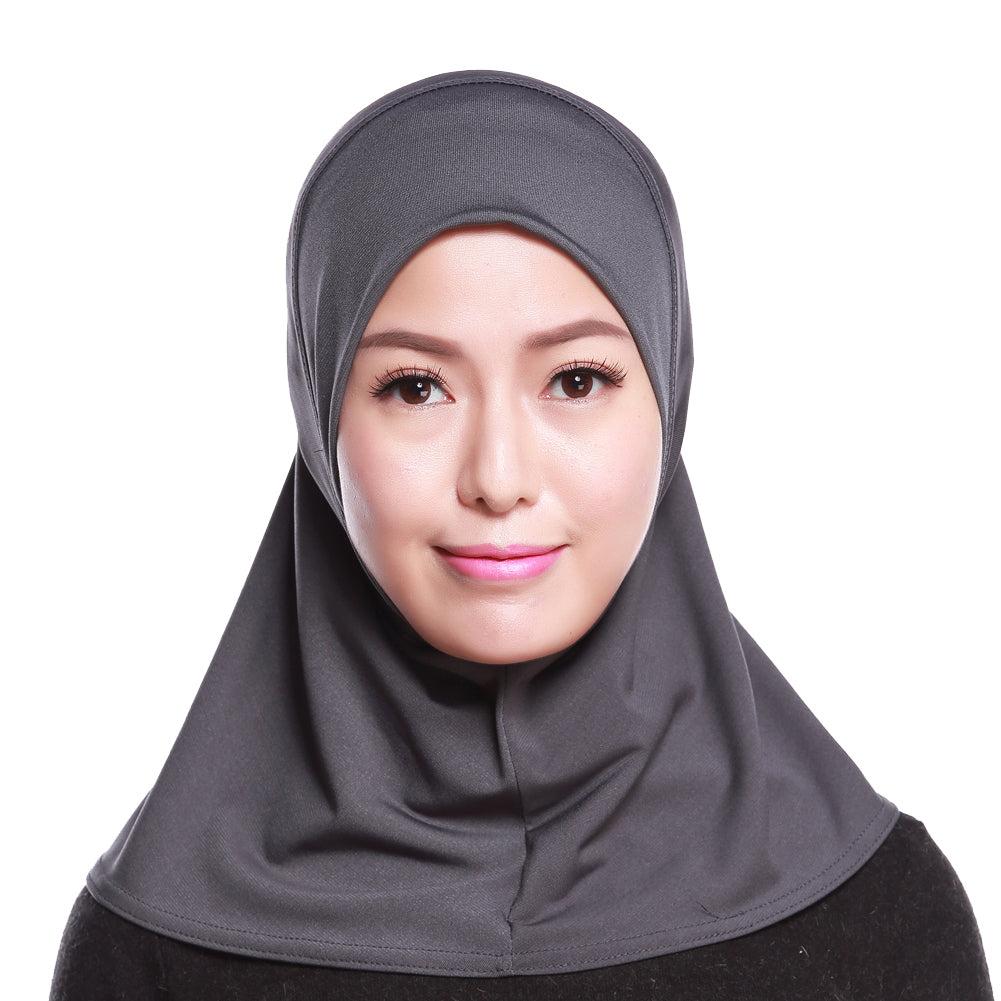 Islamic Muslim Women's Hijab Scarf Solid Color Arab Neck Cover Wrap Headwear
