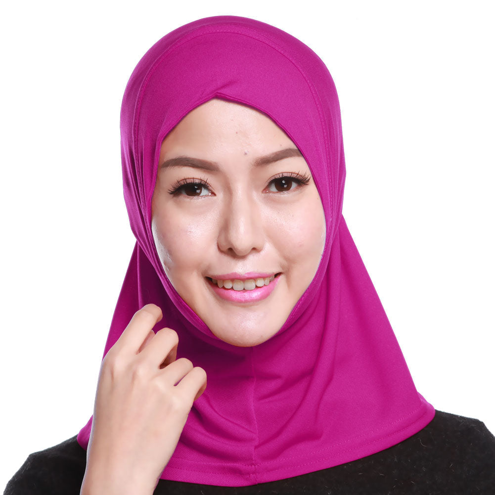 Islamic Muslim Women's Hijab Scarf Solid Color Arab Neck Cover Wrap Headwear