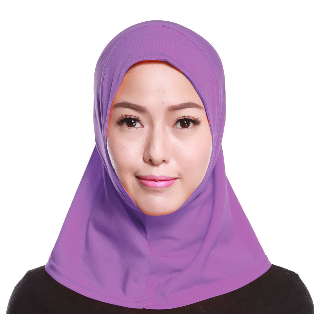 Islamic Muslim Women's Hijab Scarf Solid Color Arab Neck Cover Wrap Headwear