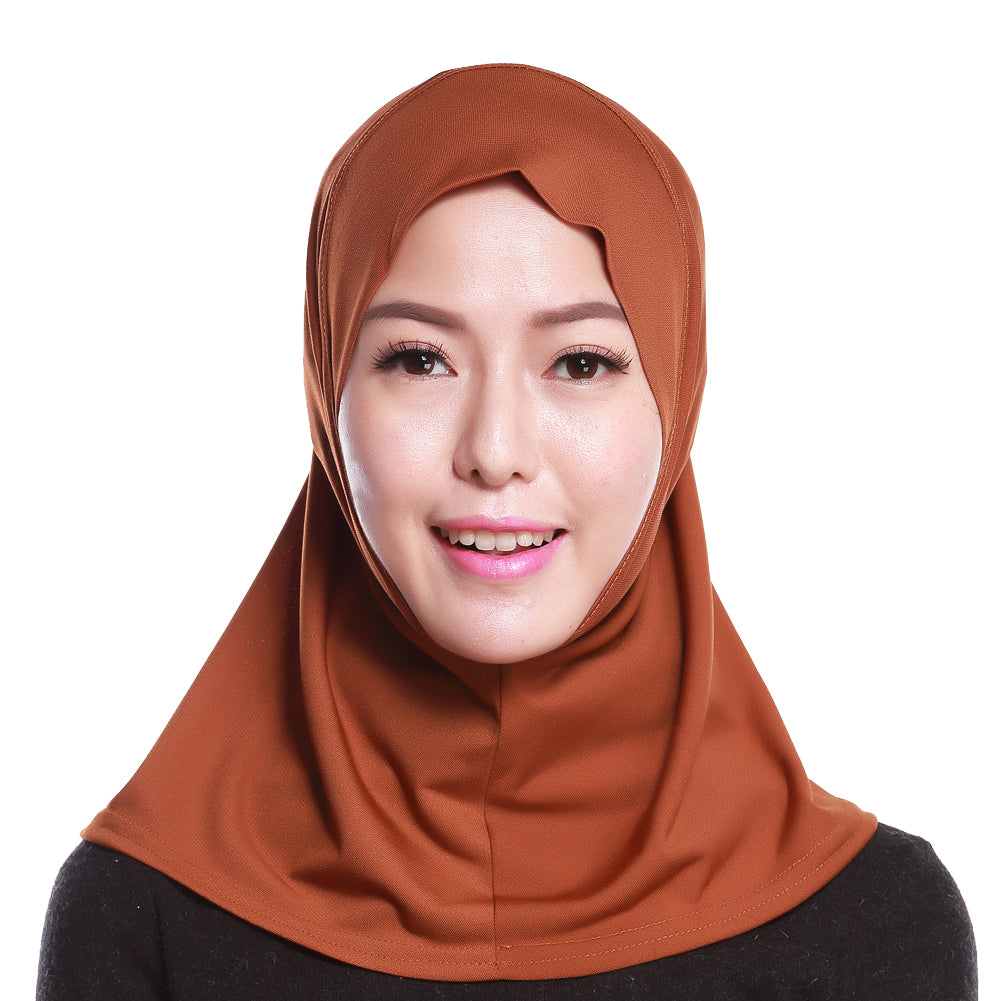 Islamic Muslim Women's Hijab Scarf Solid Color Arab Neck Cover Wrap Headwear