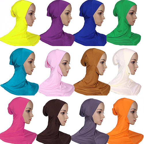 Women Muslim Modal Full Cover Hijab Cap Islamic Head Wear Hat Underscarf