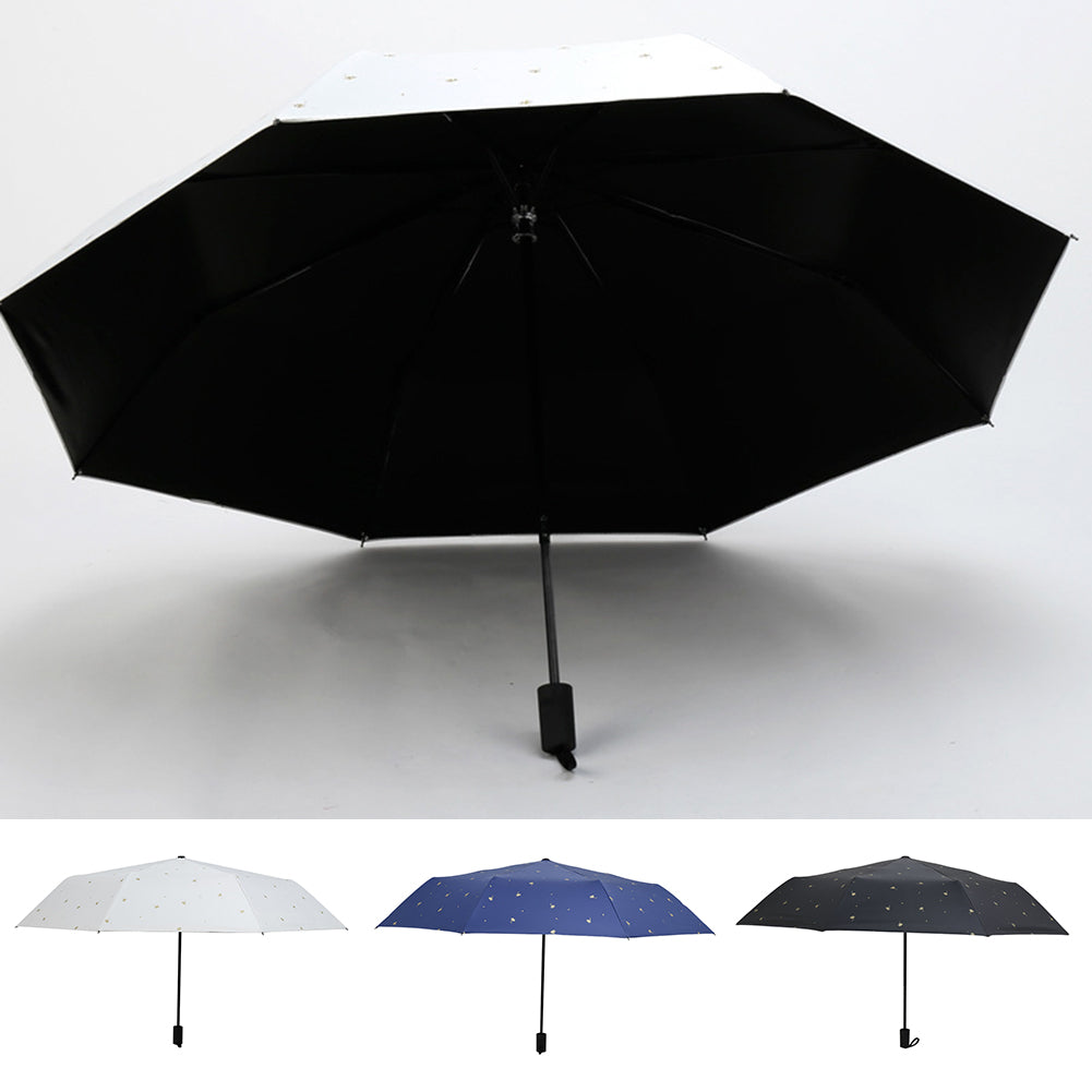 Fashion Leaves Pattern Folding Anti-UV Rain Sun Waterproof Parasol Umbrella
