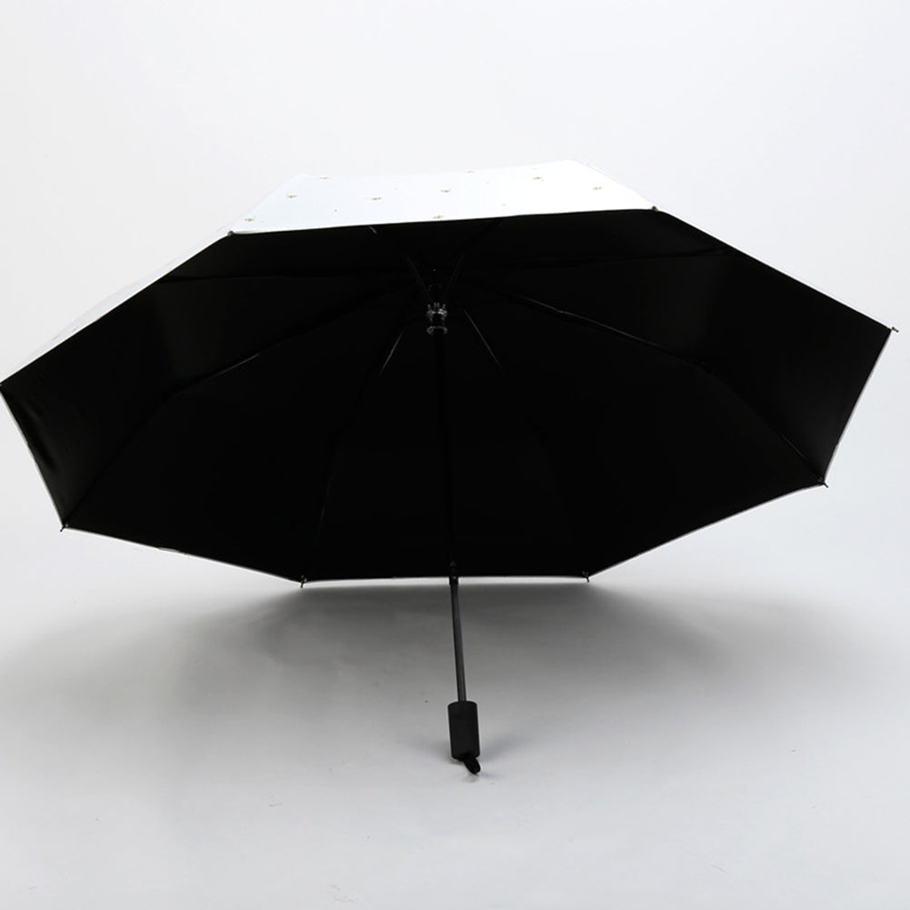 Fashion Leaves Pattern Folding Anti-UV Rain Sun Waterproof Parasol Umbrella