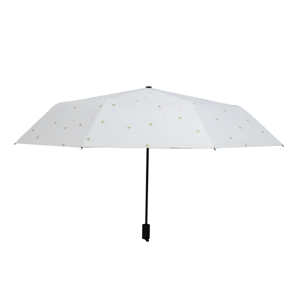Fashion Leaves Pattern Folding Anti-UV Rain Sun Waterproof Parasol Umbrella