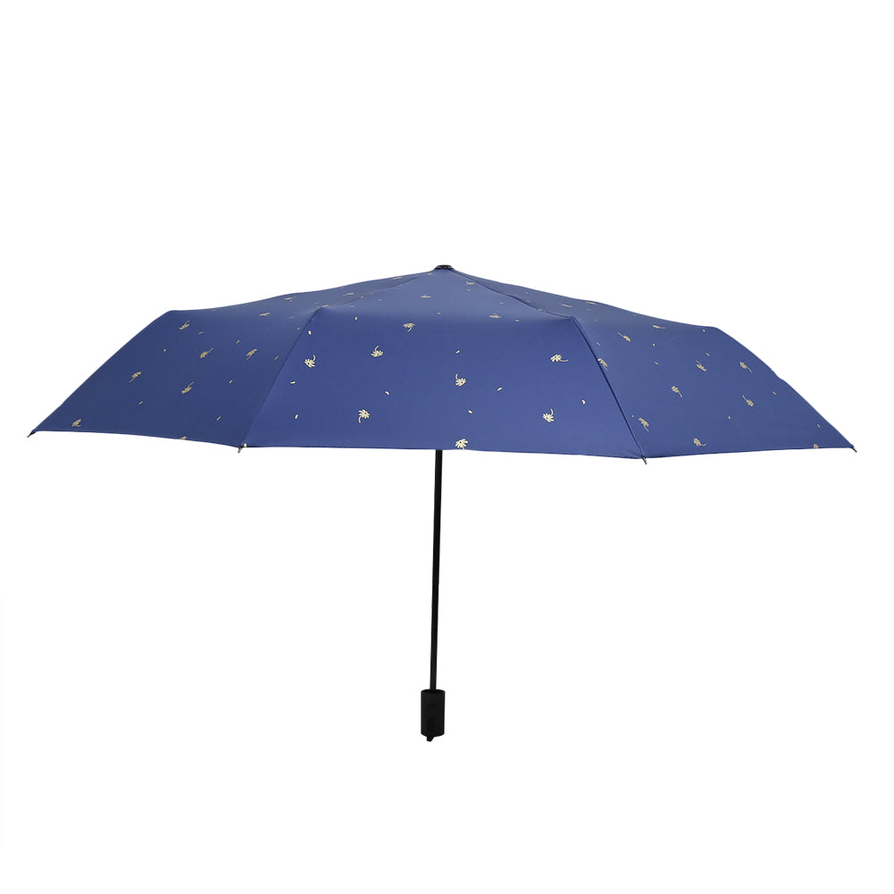 Fashion Leaves Pattern Folding Anti-UV Rain Sun Waterproof Parasol Umbrella