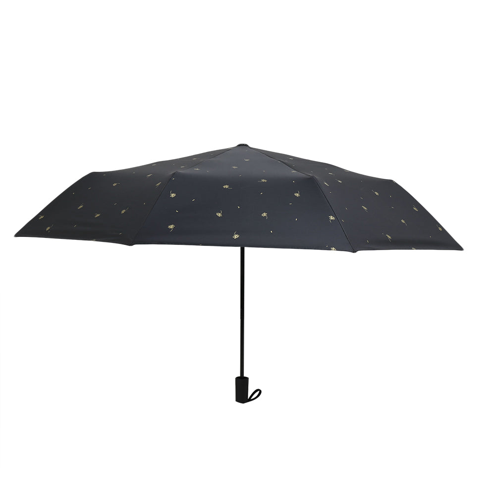 Fashion Leaves Pattern Folding Anti-UV Rain Sun Waterproof Parasol Umbrella