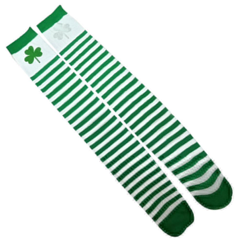 3Pcs ST Patrick Day Clover Stockings Sleevelets Letter Print Sash Accessories