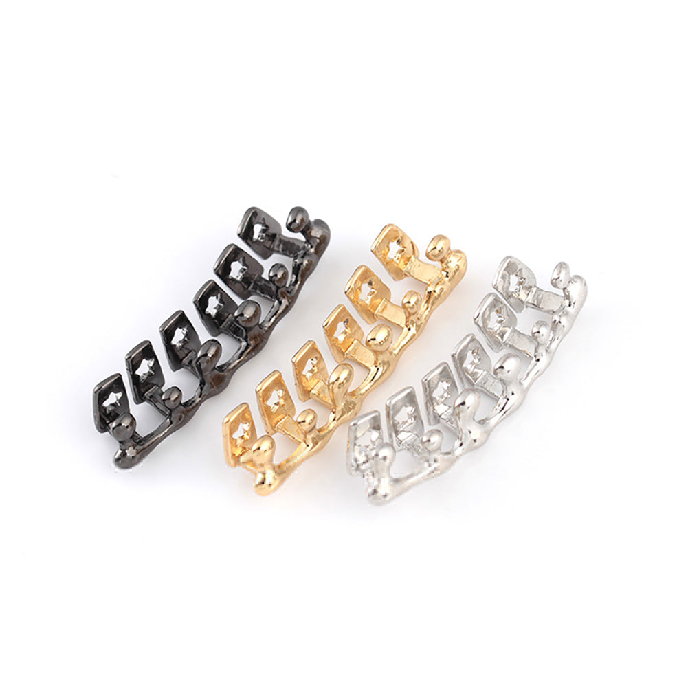 Fashion Unisex Star Braces Hip Hop Dental Clip Metal Top Hollow Dental Grills