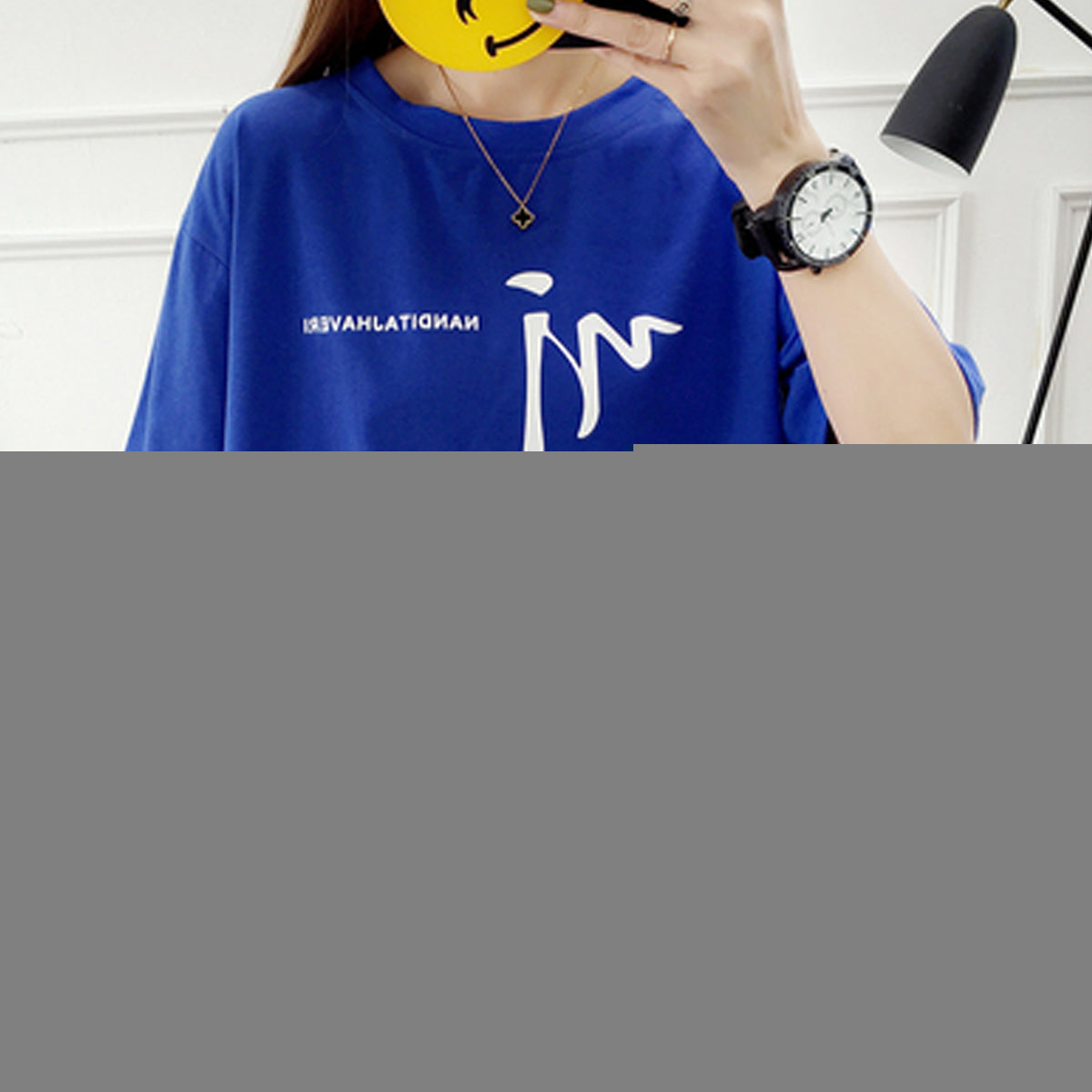 Spring and Summer New Alphabet Printed Shirts