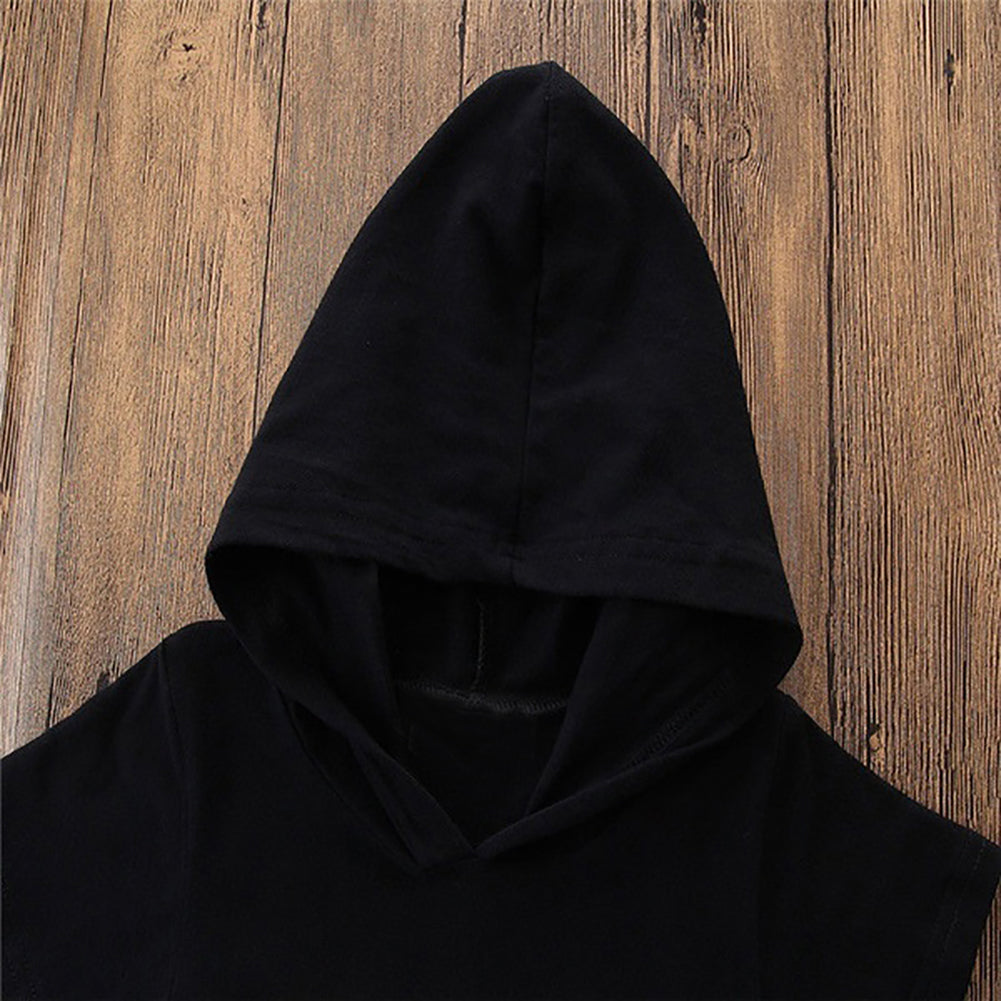 Baby Infant Boys King Letters Hooded Romper Cotton Clothes Outfit Jumpsuit