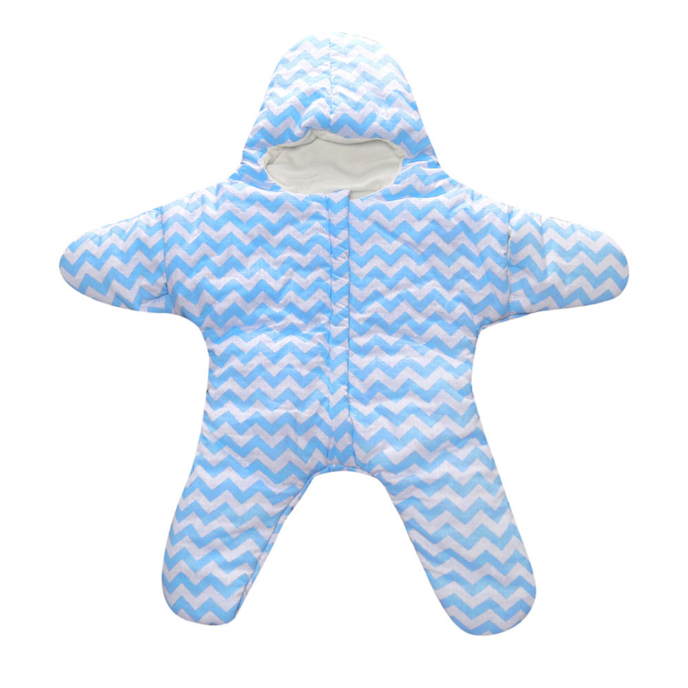 Baby Sleeping Bag Starfish Winter Newborn Infant Pram Bed Swaddle Blanket Wrap
