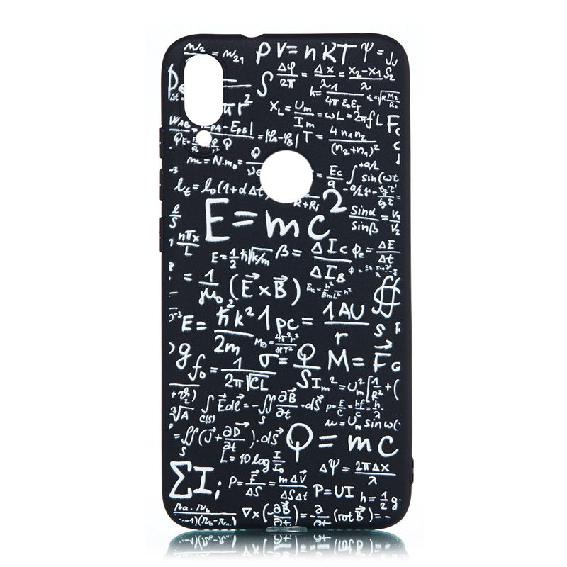 For Xiaomi Mi Play Case Back Cover Soft TPU Matte Painting Owl Feather formula Color dog Boxing Cat Easy bear