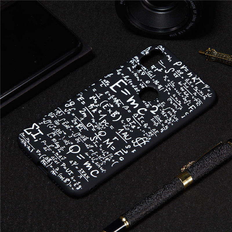 For Xiaomi Mi Play Case Back Cover Soft TPU Matte Painting Owl Feather formula Color dog Boxing Cat Easy bear