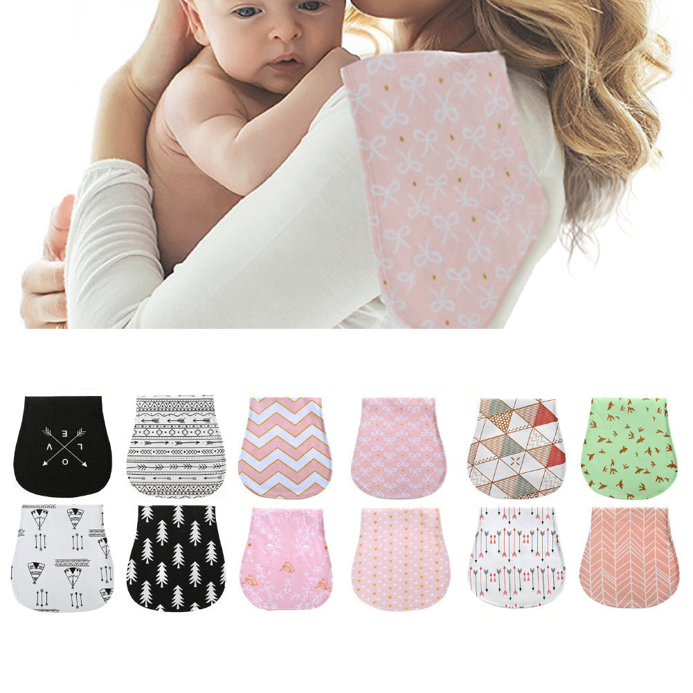 4Pcs/Set Triple Layer Toddler Baby Feeding Towel Soft Cotton Burp Cloth Bib