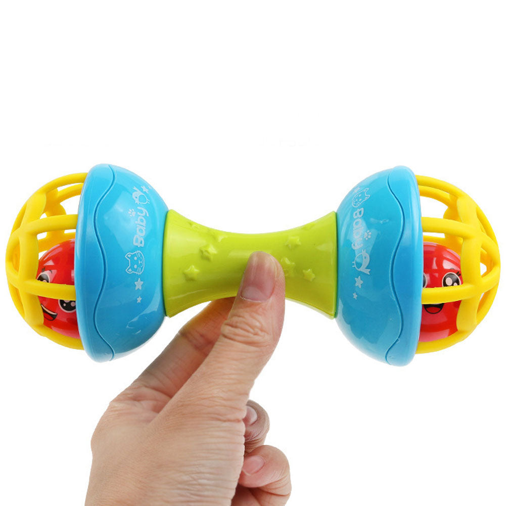 Multicolor Baby Teether Rattle Toy Grasping Gums Hand Bell Educational Gift